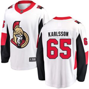 Ottawa Senators Pelipaita #65 Erik Karlsson Breakaway Valkoinen Fanatics Branded Vieras